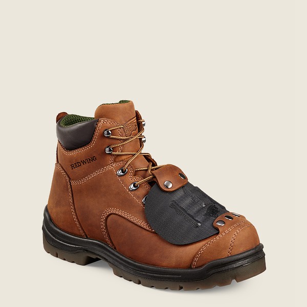 Red Wing Safety Boots King Toe® - 6-inch Toe Metguard - Brown - Mens GLT342790